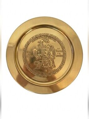 Brass Mayan Art Macuilxochitl God Vintage